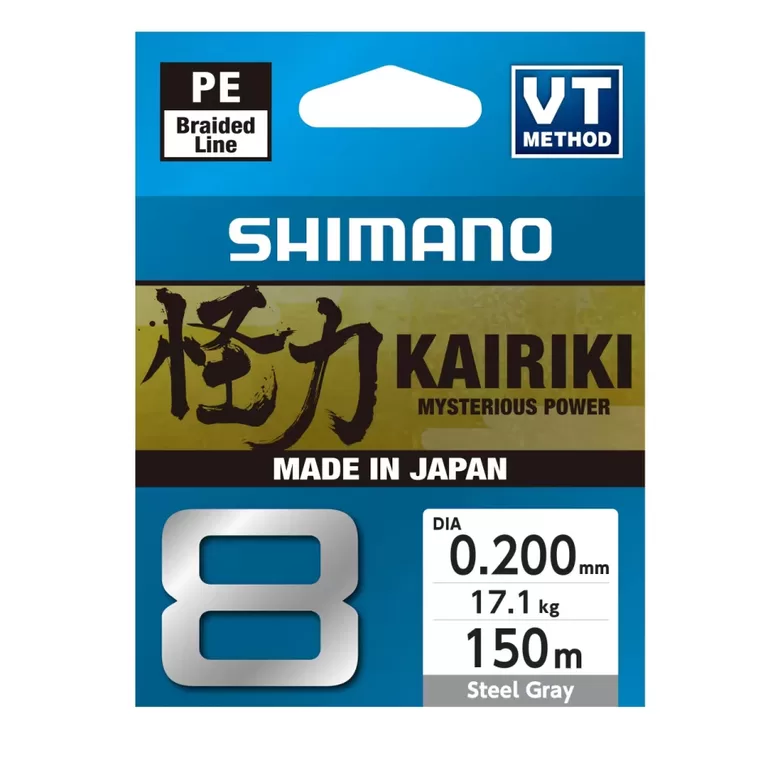 Shimano KAIRIKI 8 braid "Steel Gray" 0.200mm/17.1kg 150m