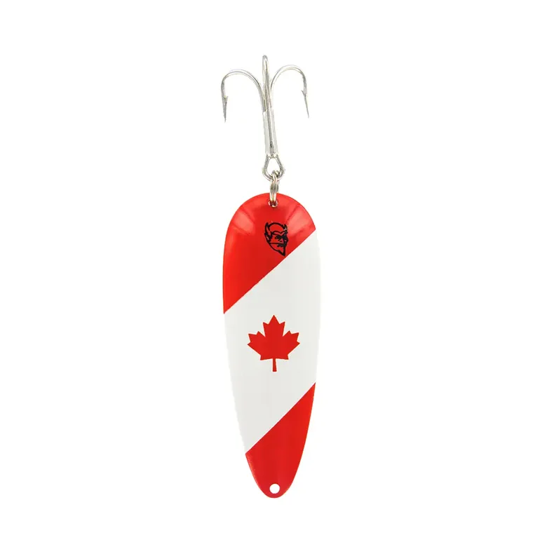Eppinger DARDEVLET pike spoon "Canadian Flag/Nickel Back" 73mm/21g