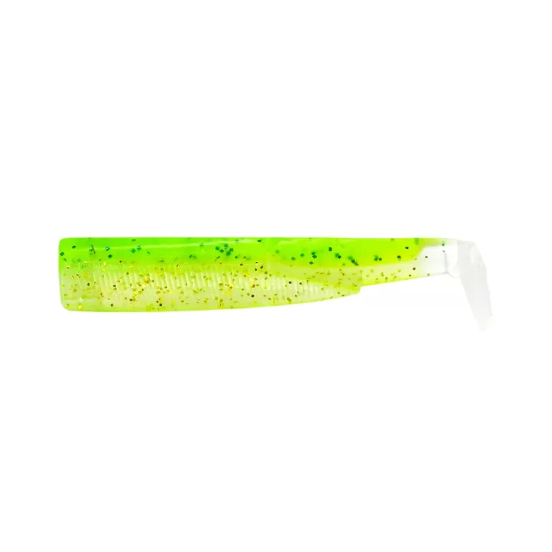 Fiiish BLACK MINNOW silikona asaru māneklis "Lime Juice UV" 55mm 4gab