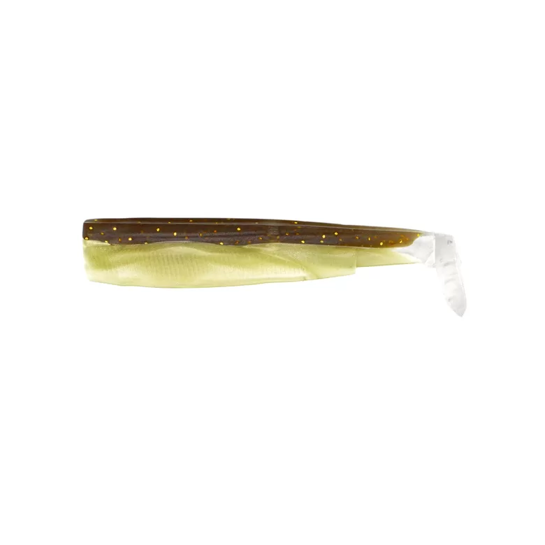 Fiiish BLACK MINNOW perch soft bait "Sparkling Brown" 55mm 4pcs