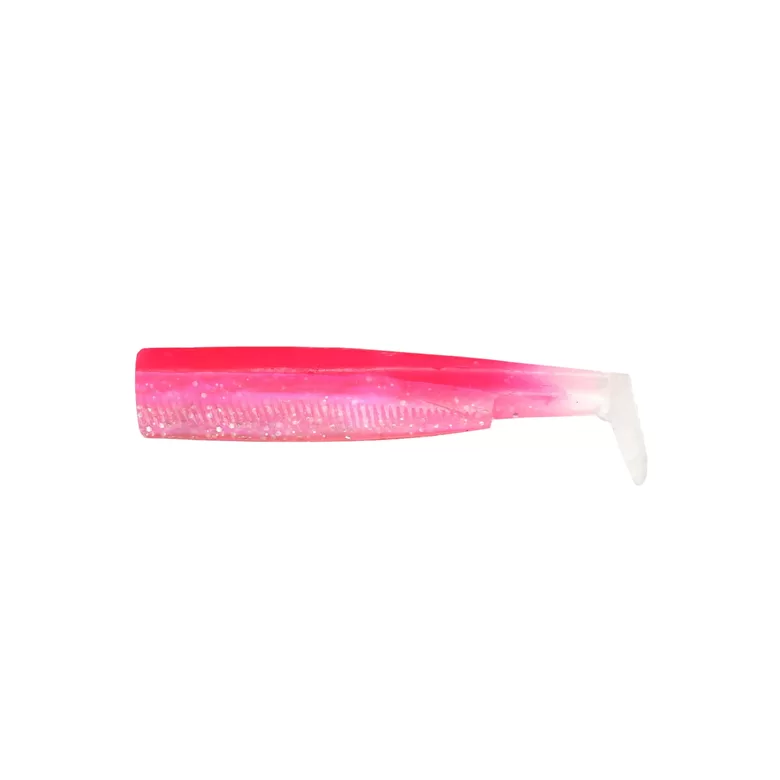 Fiiish BLACK MINNOW perch soft bait "Fluo Pink UV" 55mm 4pcs