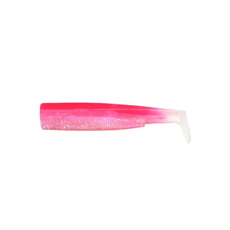 Fiiish BLACK MINNOW perch soft bait "Fluo Pink UV" 70mm 3pcs