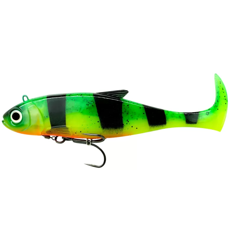 Fiiish BLASTER SHAD pike soft bait "Fire Tiger UV" 160mm/53g