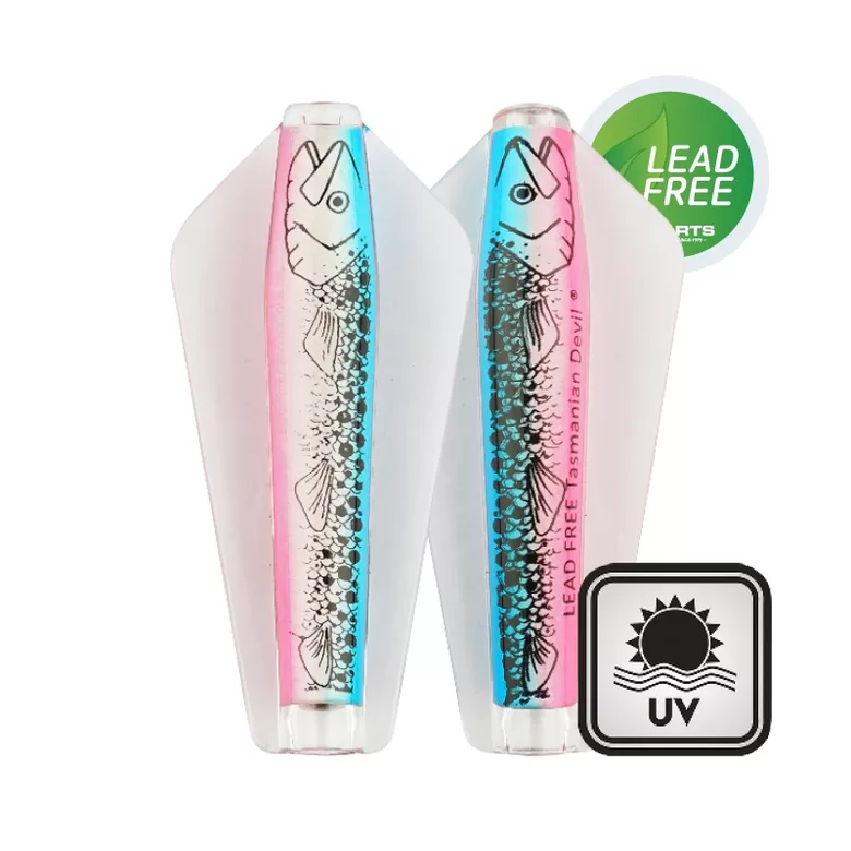 Wigston's Lures LITTLE TASMANIAN DEVIL foreļu šūpiņš "Rainbow Trout UV" 37mm/7g