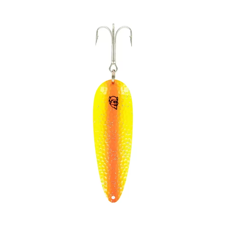 Eppinger DARDEVLET pike spoon "Orange Lantern UV/Nickel Back" 73mm/21g