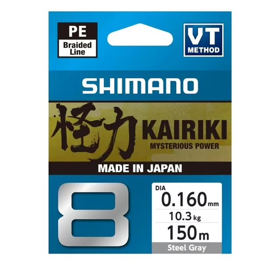 Shimano KAIRIKI 8 "Steel Gray" 0.160mm/10.3kg 150m