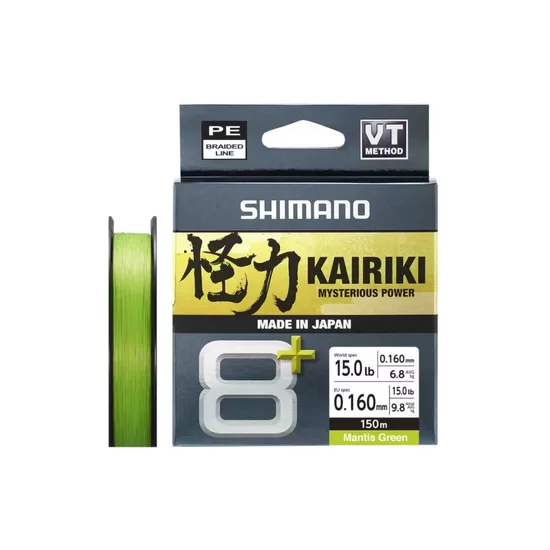 Shimano KAIRIKI 8+ "Mantis Green" 0.160mm/9.8kg 150m