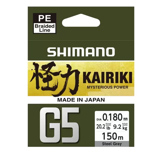 Shimano KAIRIKI G5 "Steel Gray" 0.180mm/9.2kg 150m