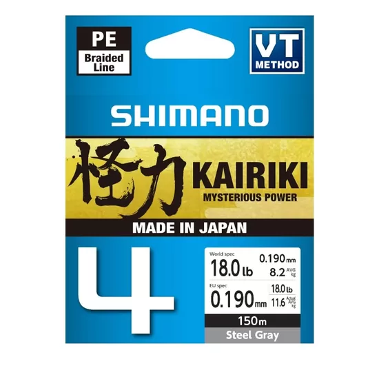 Shimano KAIRIKI 4 "Steel Gray" 0.190mm/11.6kg 150m