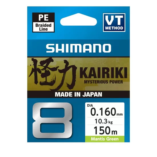 Shimano KAIRIKI 8 "Mantis Green" 0.160mm/10.3kg 150m