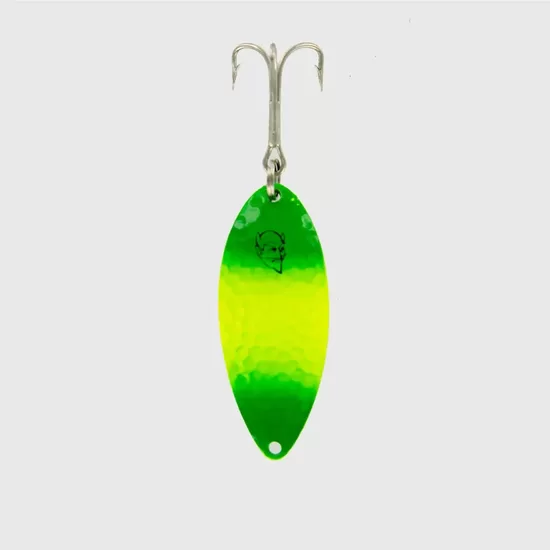 Eppinger DEVLE DOG "Lemon Lime UV/Brass Back" 54mm/14g
