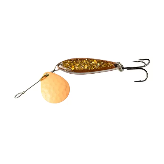Norolan DISCO DANCER MINI spinner "Flake UV Orange Glow" 40mm/9g