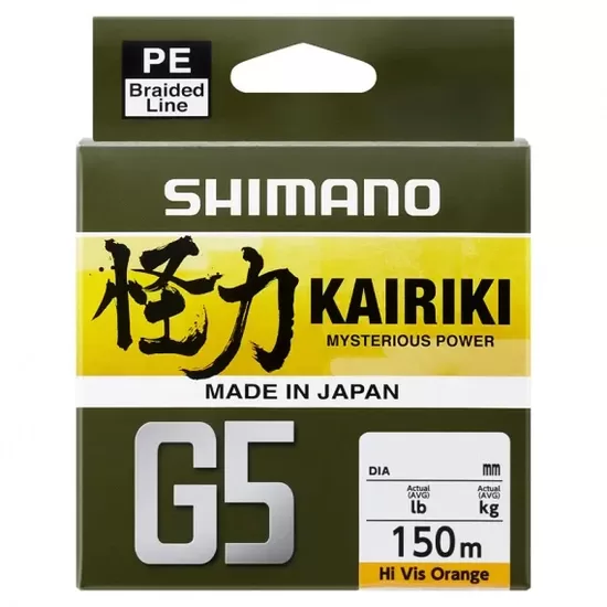 Shimano KAIRIKI G5 "Hi Vis Orange" 0.170mm/6.9kg 150m