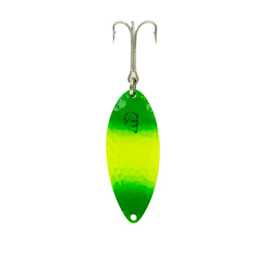 Eppinger DEVLE DOG spoon "Lemon Lime UV/Brass Back" 54mm/14g
